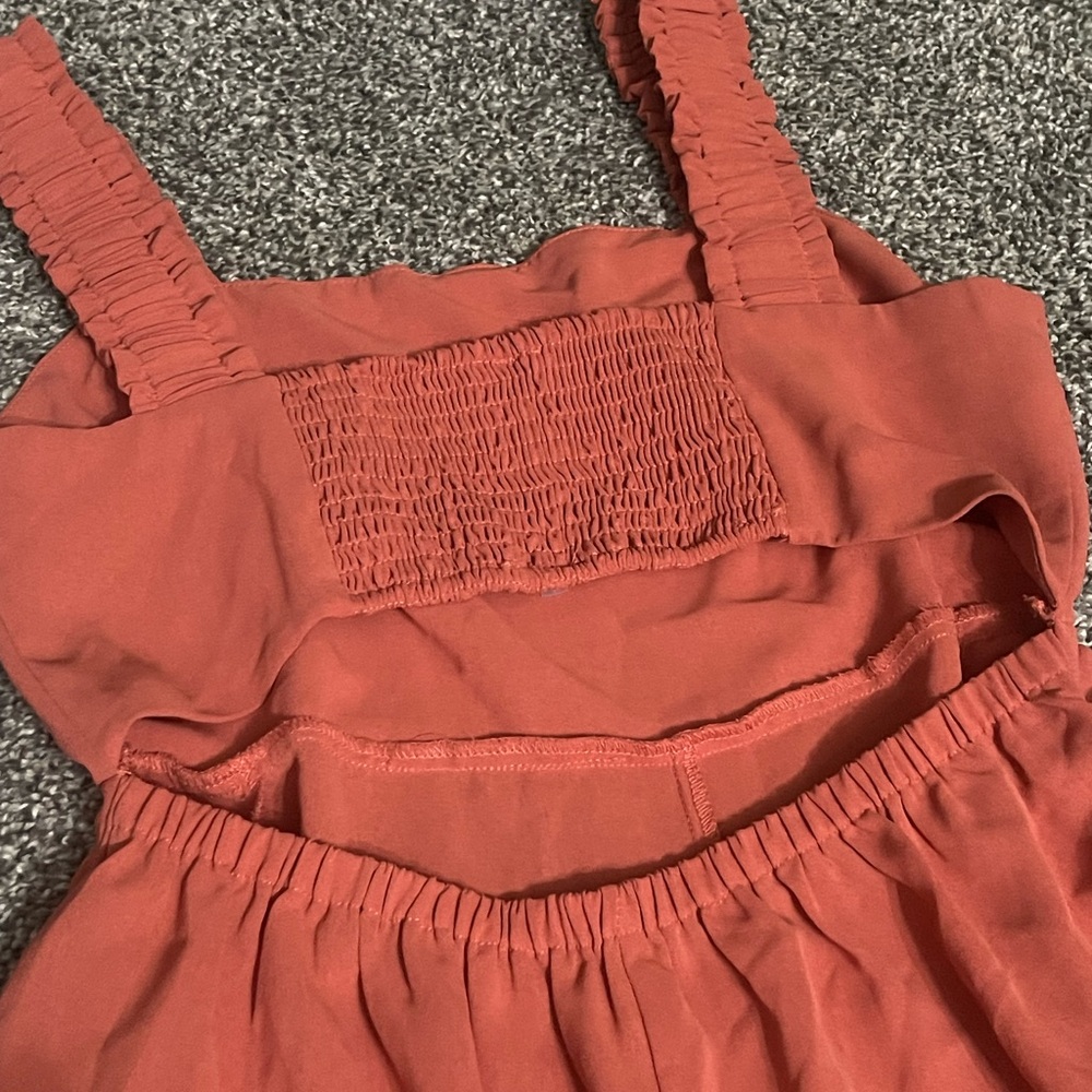 NWOT Sadie and Sage coral Make It Up Cut Out sleeveless Jumpsuit with pockets M - Picture 15 of 16